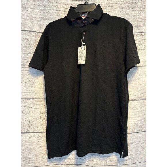 NWT Men's 7 Downie St Pebble Stone Polo Size M - Picture 1 of 3